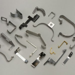 metal Flat leaf springs for holding or building tension